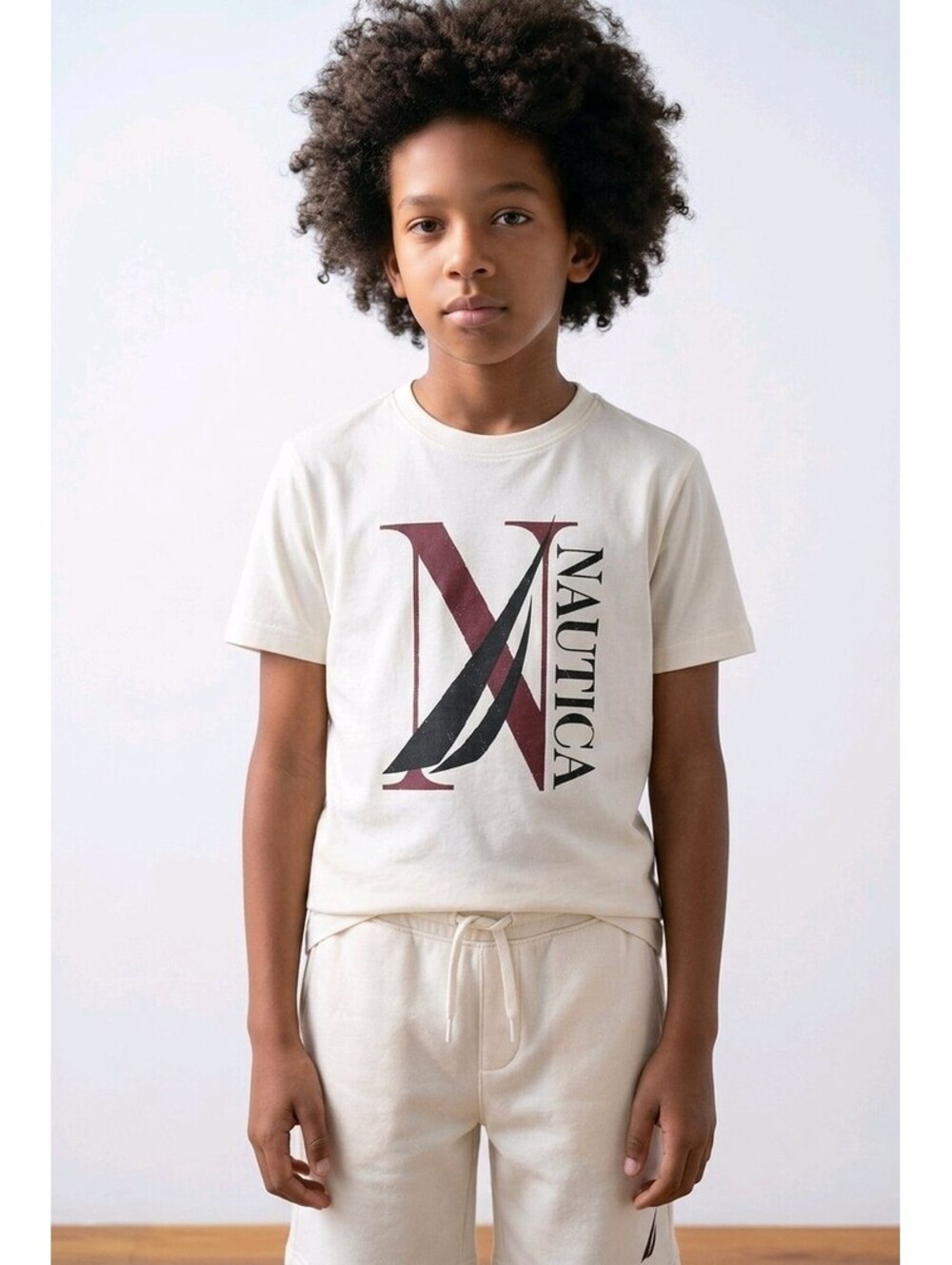 Nautica Boys' Graphic Logo T-Shirt sz 8